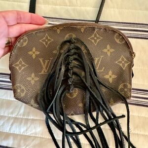 Louis Vuitton Canvas repurposed into small clutch never used